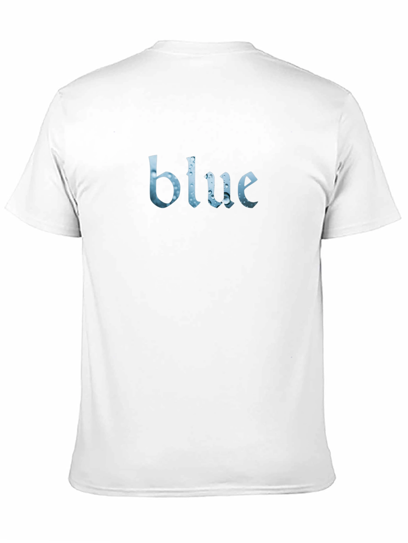 Blue Graphic Print Crew Neck T-Shirt