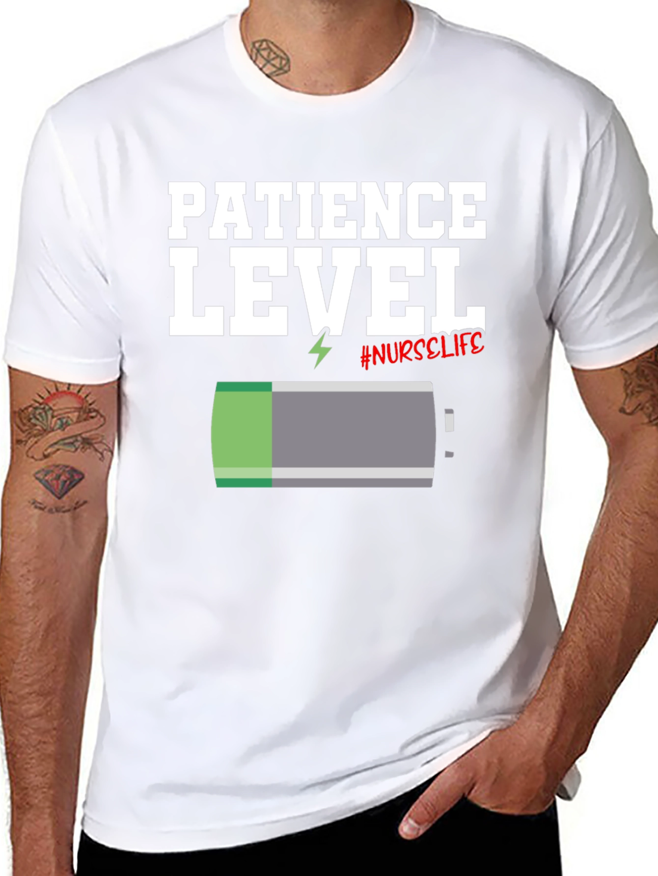 Patience Level Nurse Life T-Shirt
