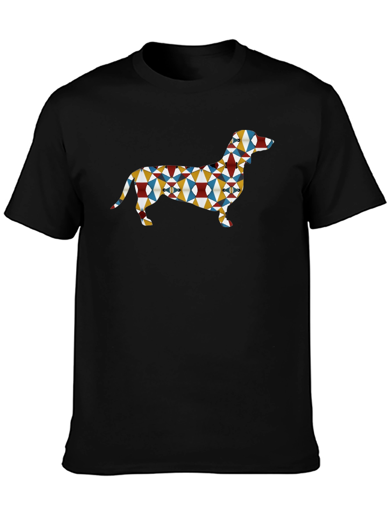 Geometric Dachshund Dog T-Shirt