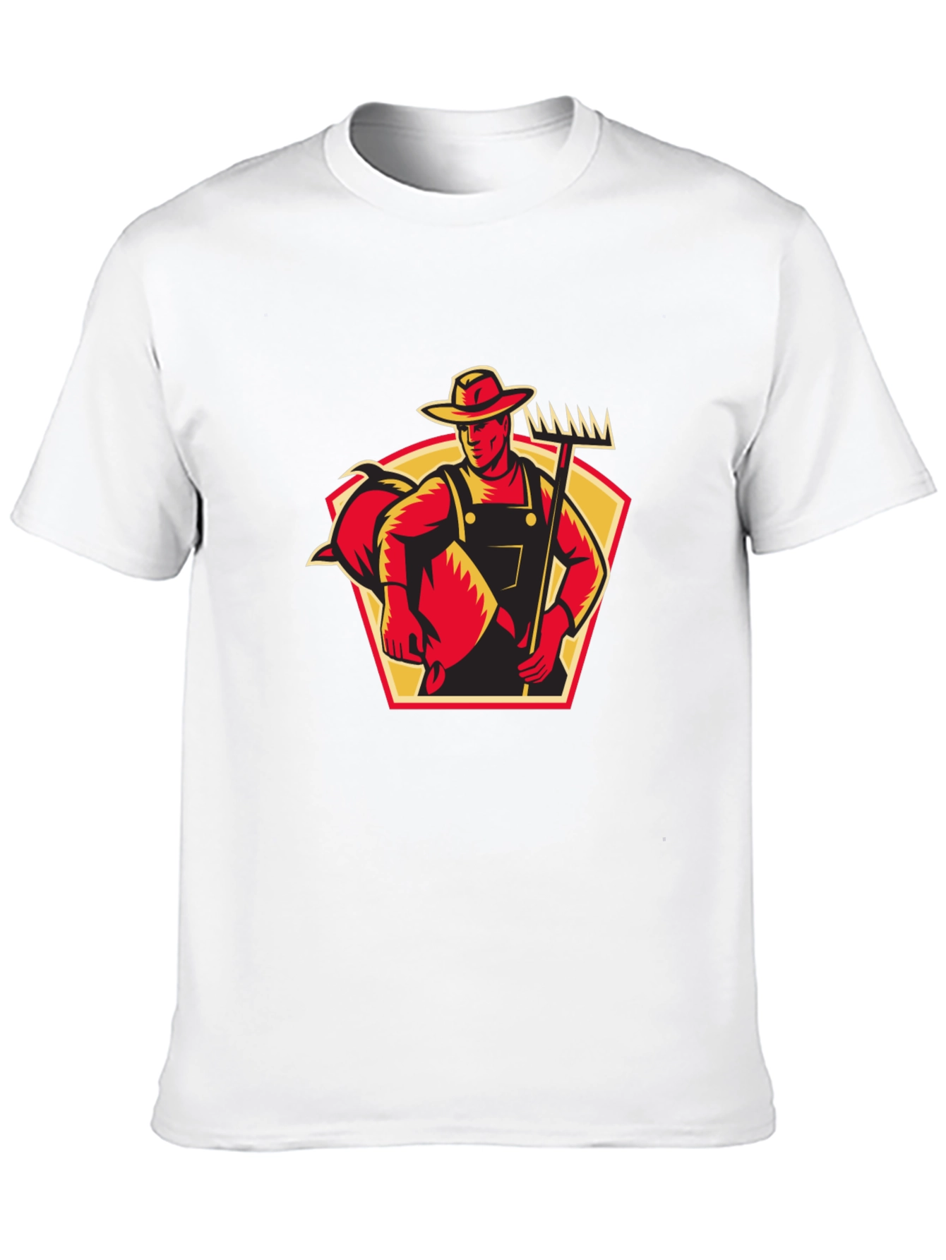 Farmer Graphic Black T-Shirt