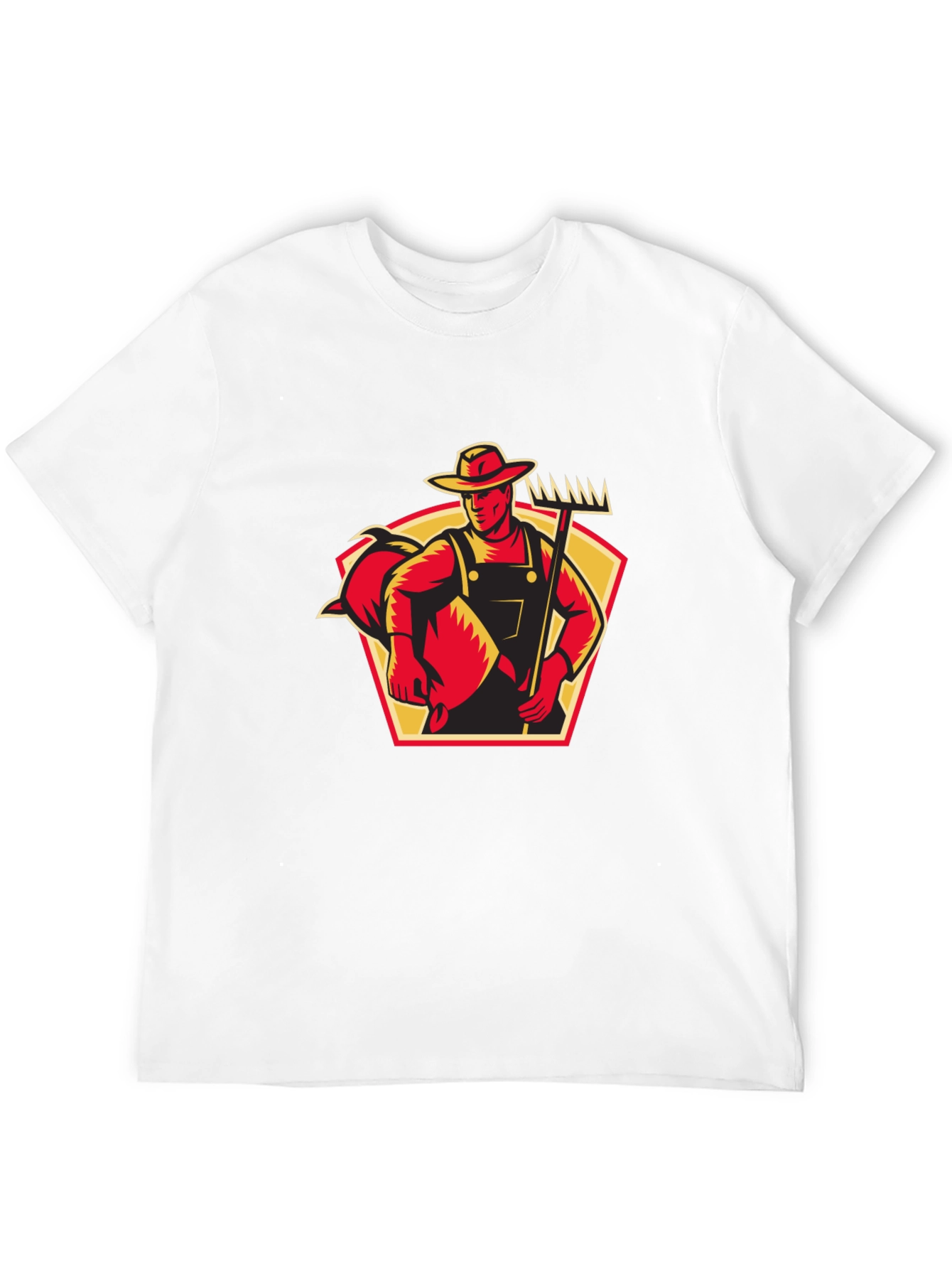 Farmer Graphic Black T-Shirt