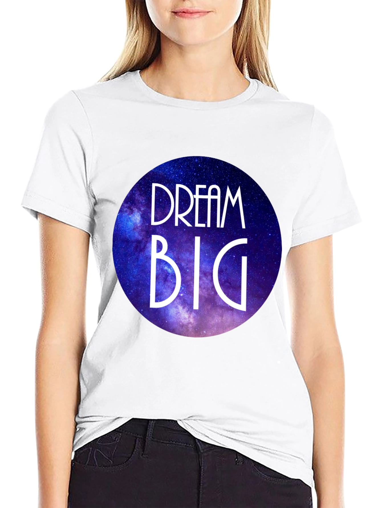 Dream Big Galaxy Graphic T-Shirt