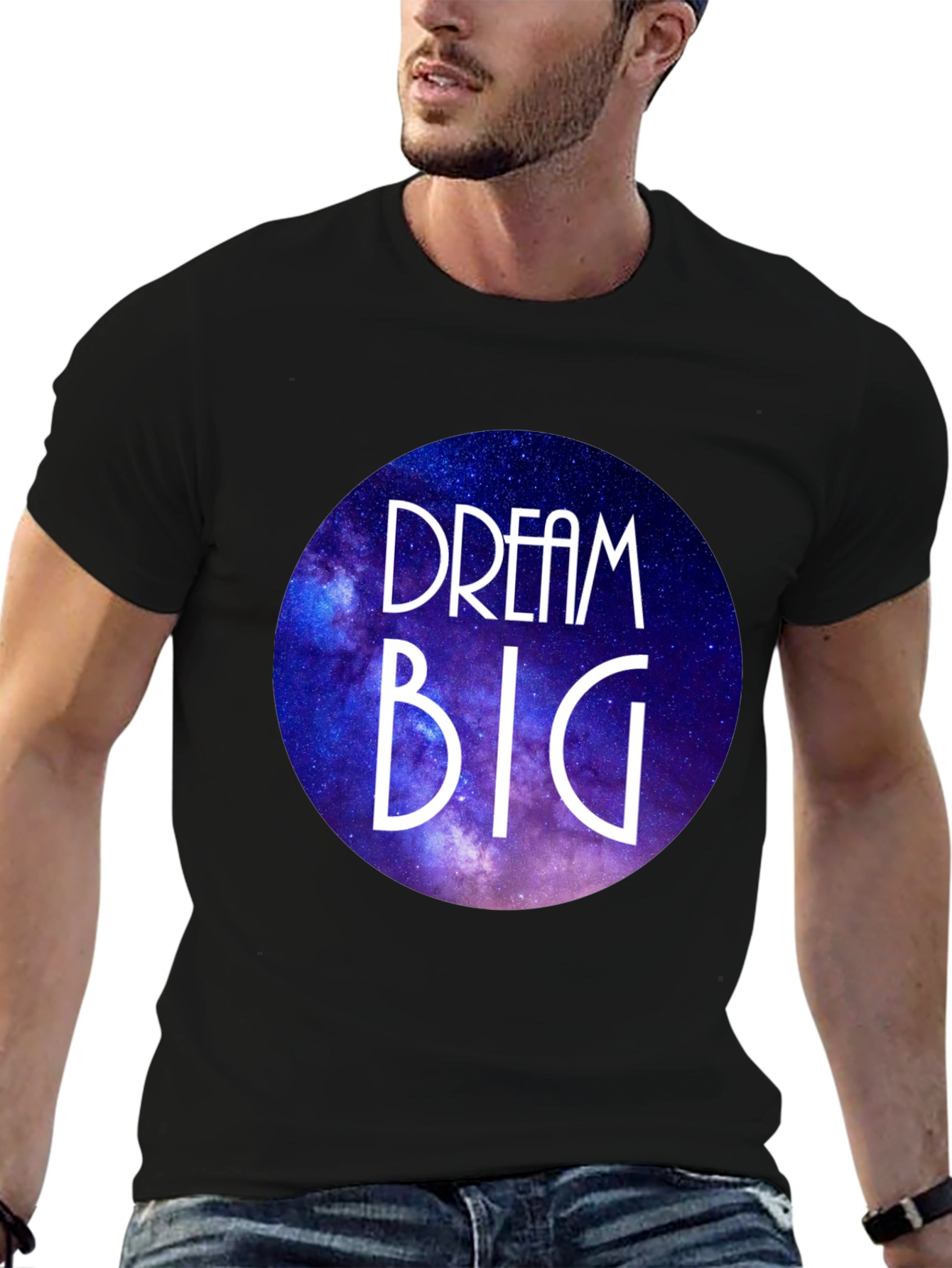 Dream Big Galaxy Graphic T-Shirt