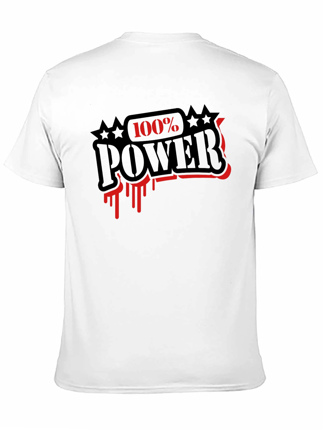 100% Power Graphic T-Shirt - Black