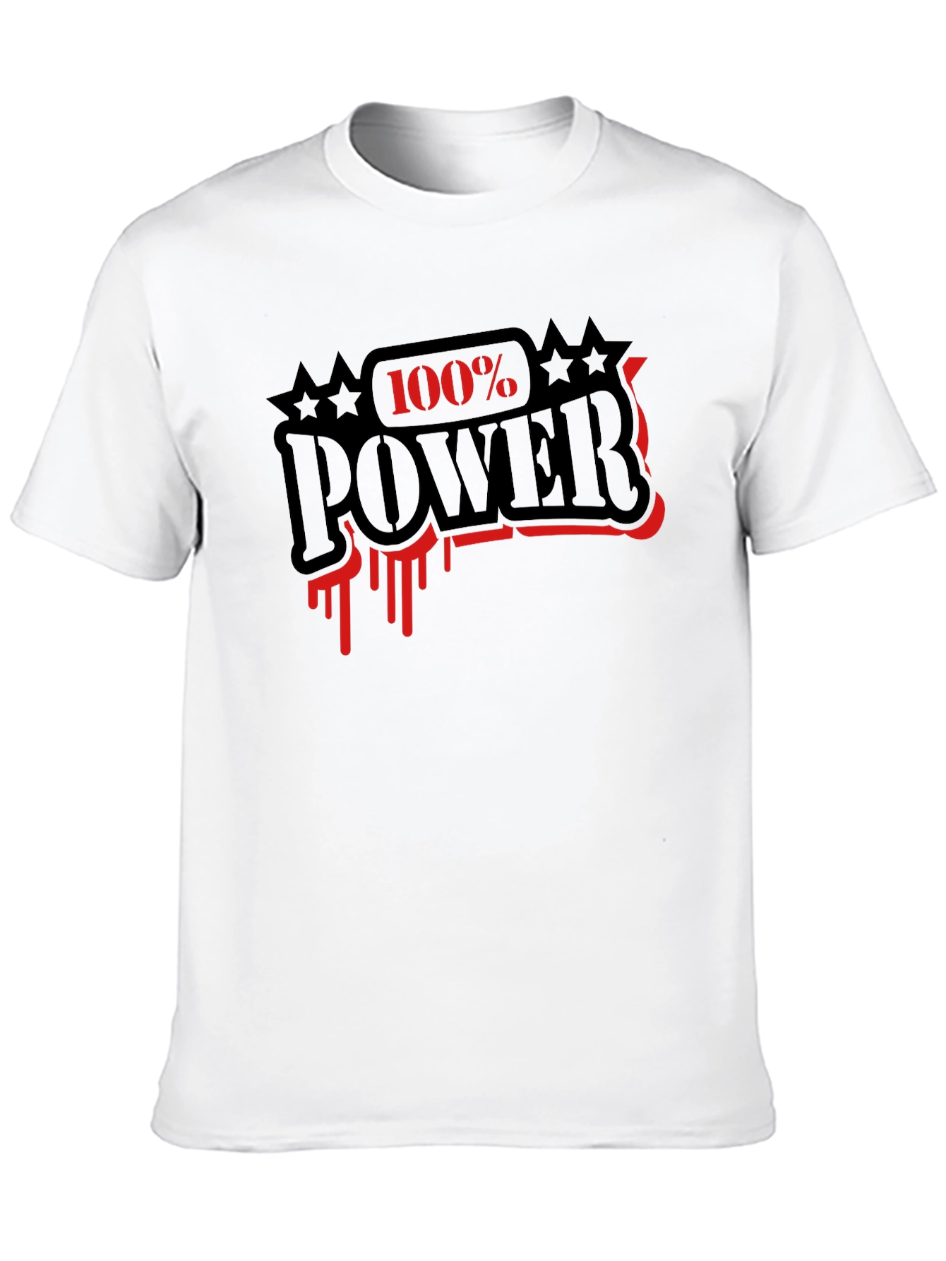 100% Power Graphic T-Shirt - Black