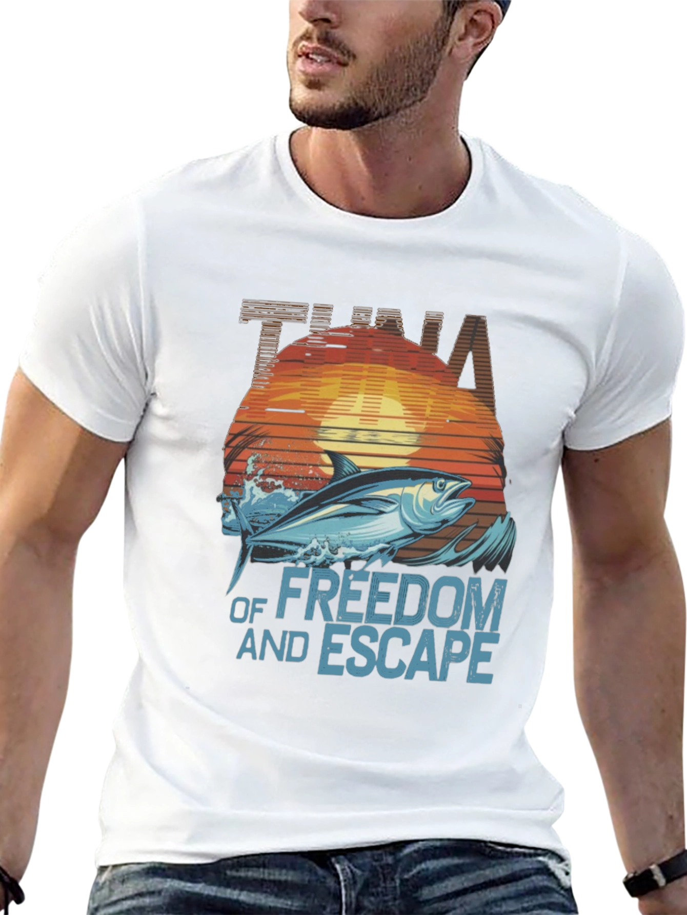 Tuna Freedom Escape Graphic T-Shirt