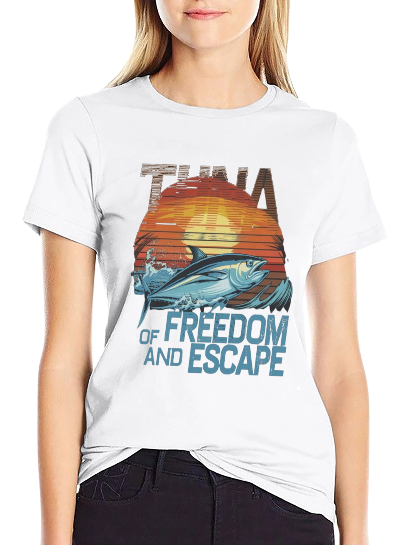 Tuna Freedom Escape Graphic T-Shirt