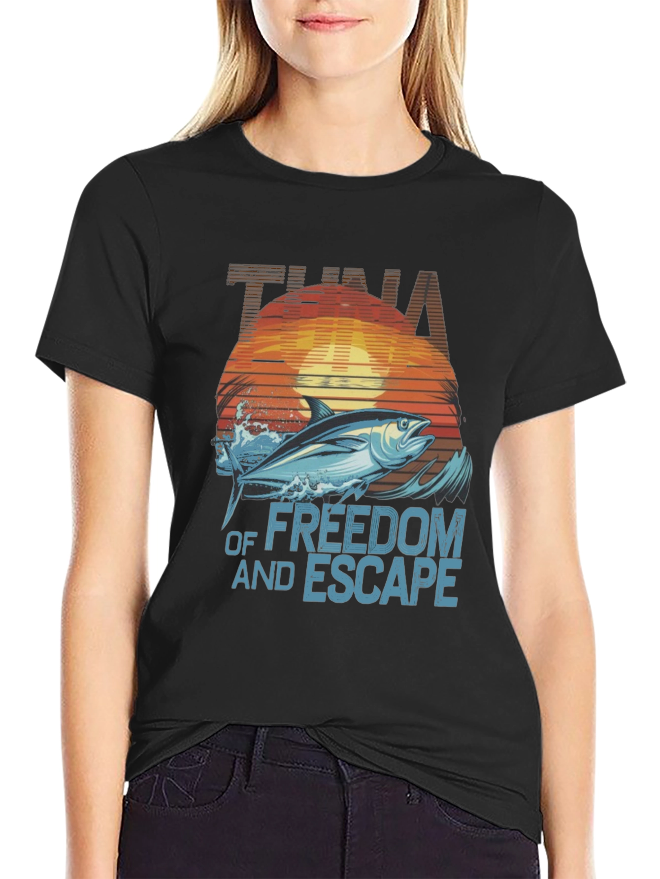 Tuna Freedom Escape Graphic T-Shirt