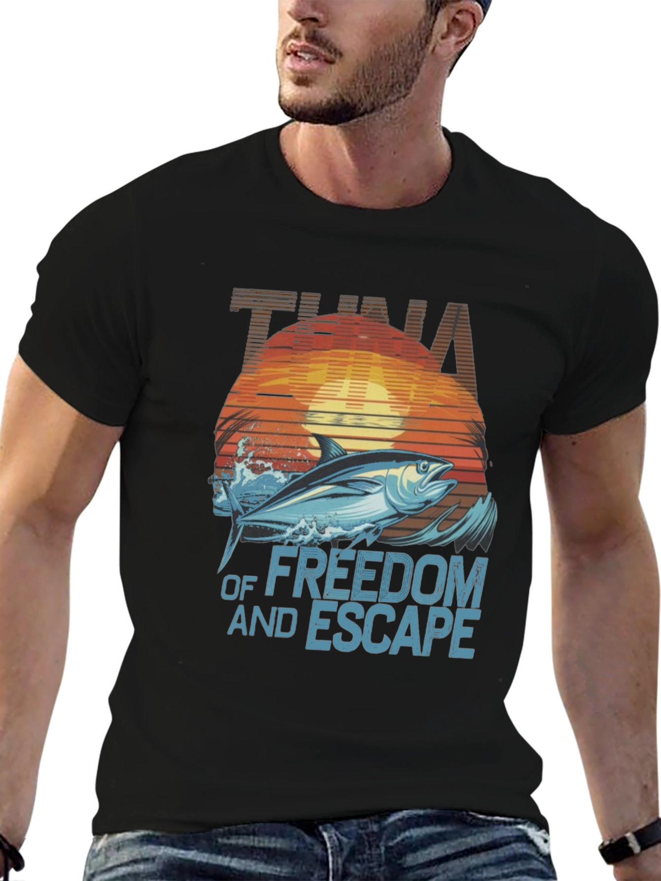 Tuna Freedom Escape Graphic T-Shirt