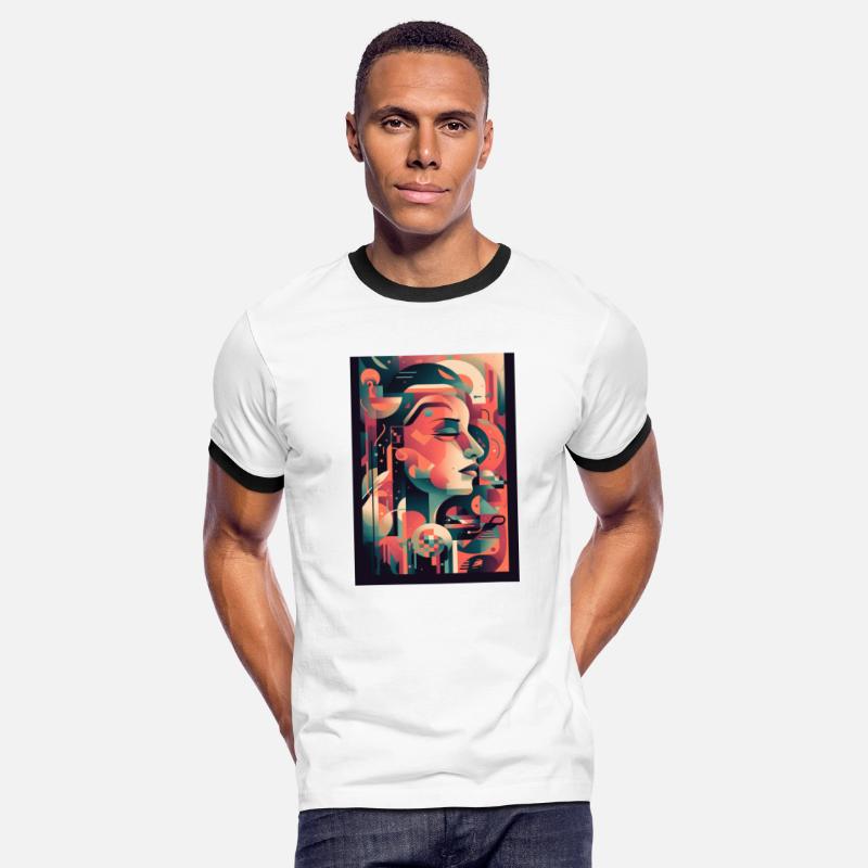 Abstract Face Art - Calm and Serene