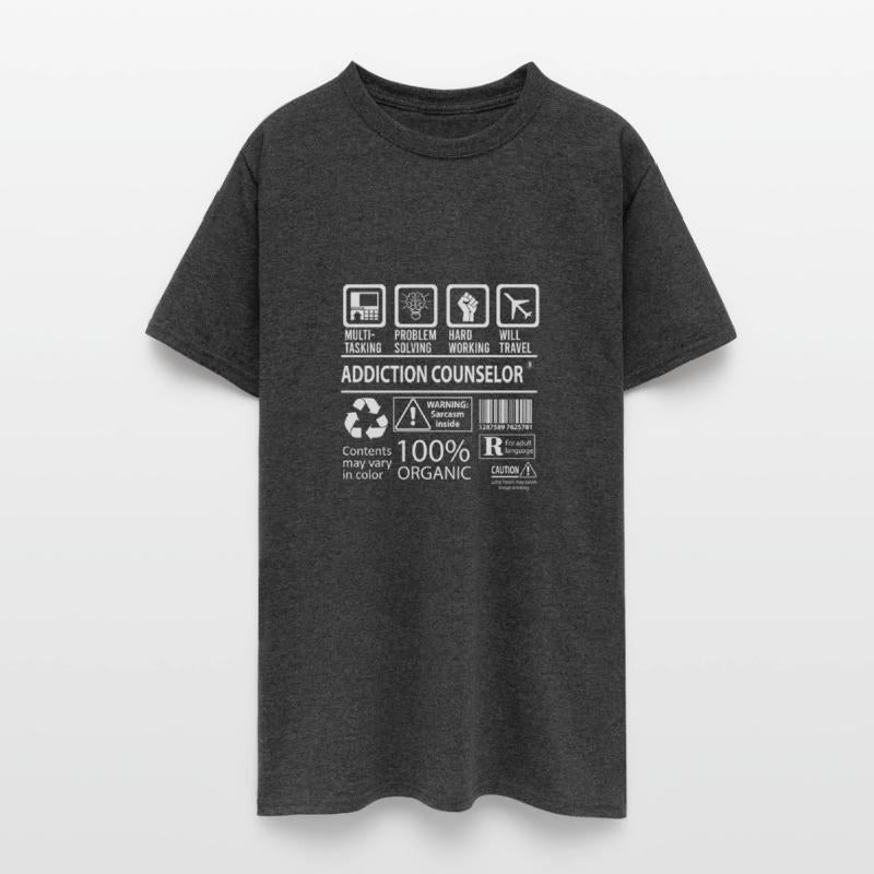 Addiction Counselor T Shirt - Multitasking Job Gif