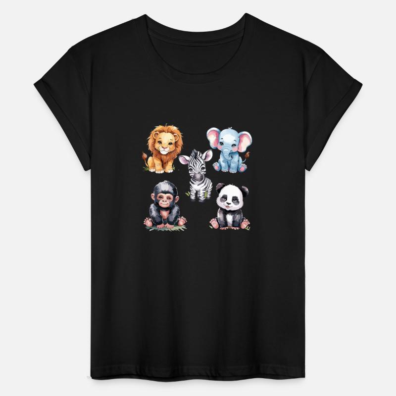 Adorable Baby Safari Animals Illustration for