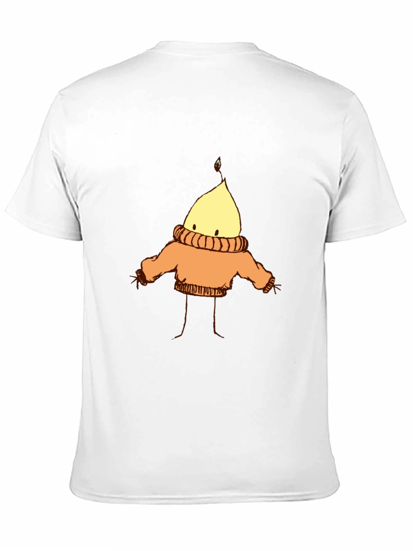 Cozy Candle Character T-Shirt - Black