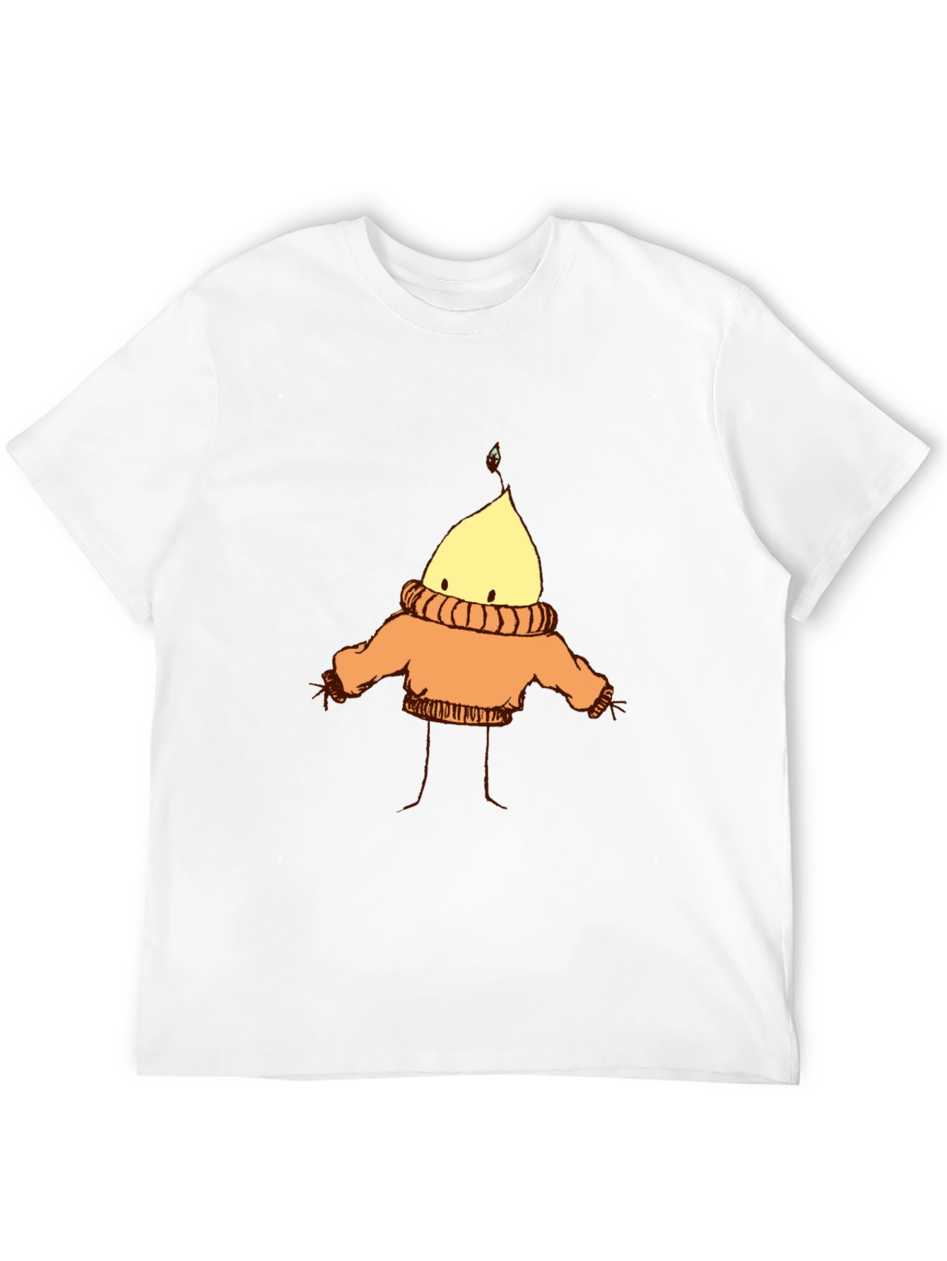Cozy Candle Character T-Shirt - Black