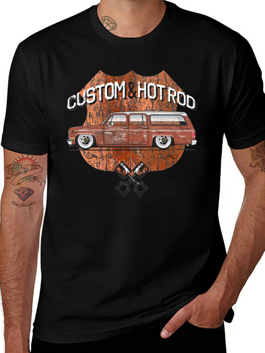 Custom & Hotrod Black Graphic T-Shirt