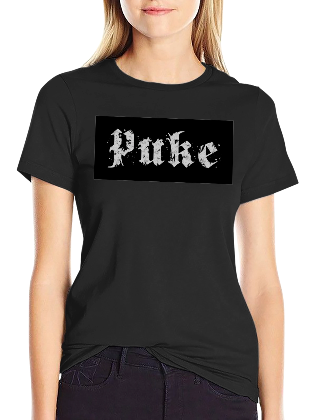 Puke Band Logo Black T-Shirt Graphic Print