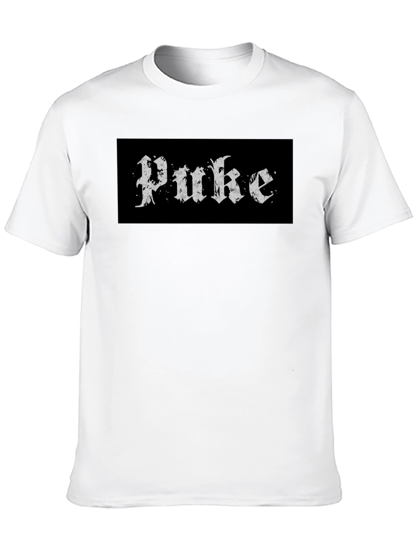 Puke Band Logo Black T-Shirt Graphic Print