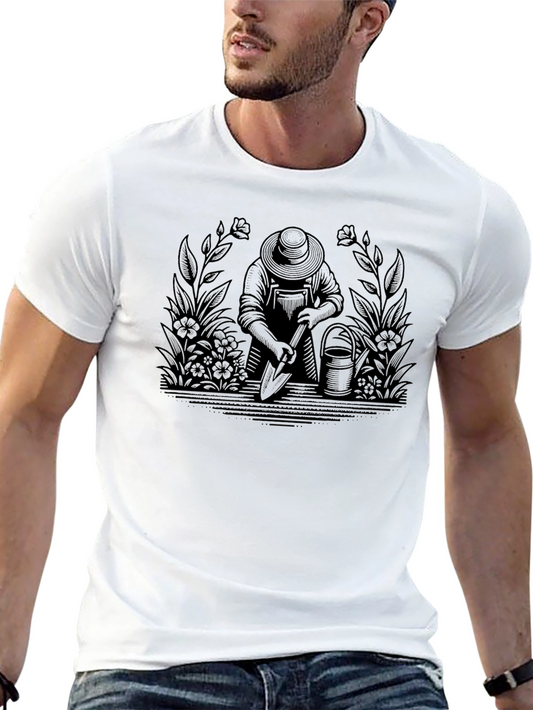 Gardener Graphic Black T-Shirt