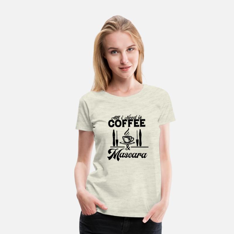 All I Need is Coffee & Mascara Cosmetic Bag and Tr