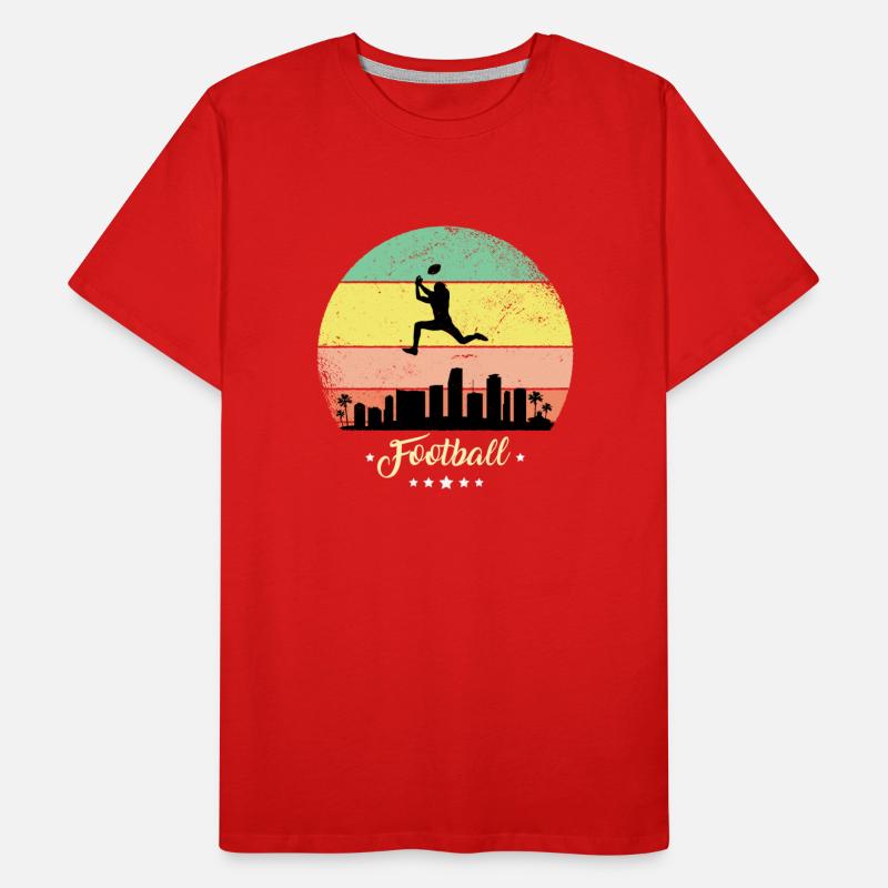 Amarican Football Vintage Sport Retro Sunset