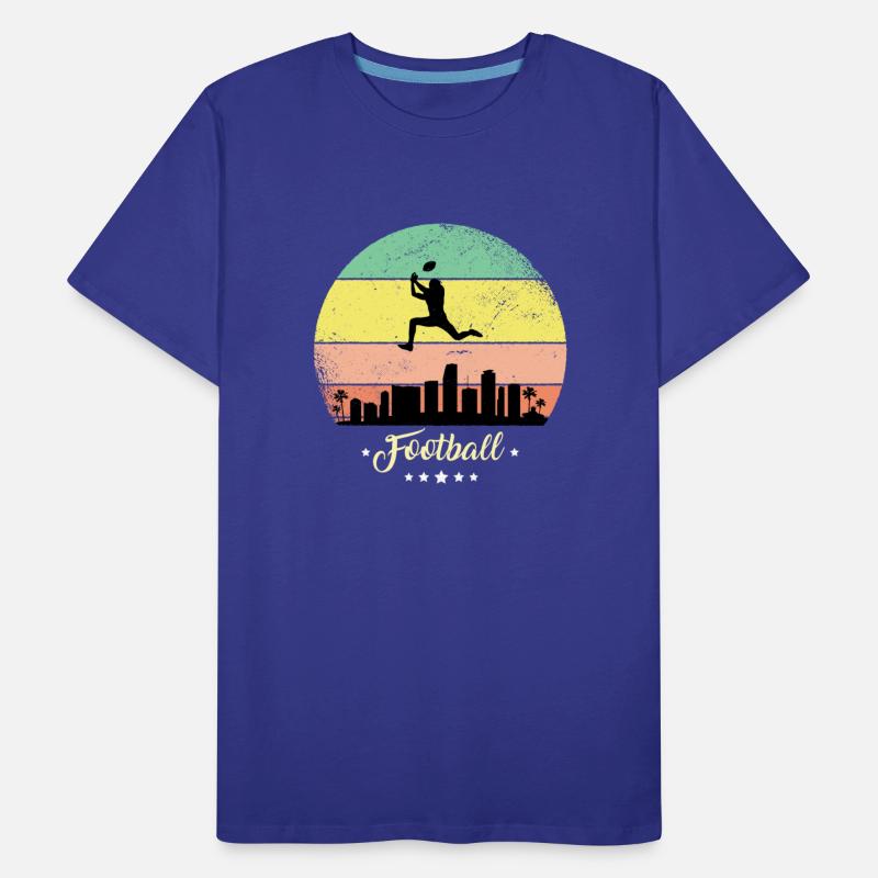 Amarican Football Vintage Sport Retro Sunset