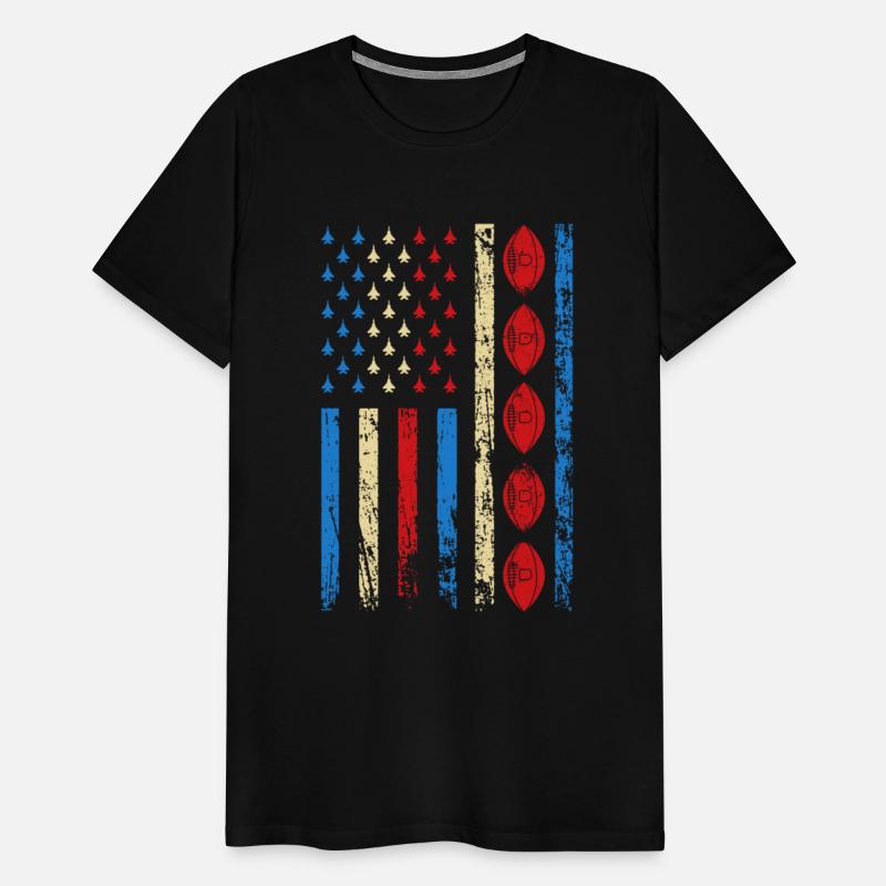 American Football Sports Flag Athlete Sporty 4th