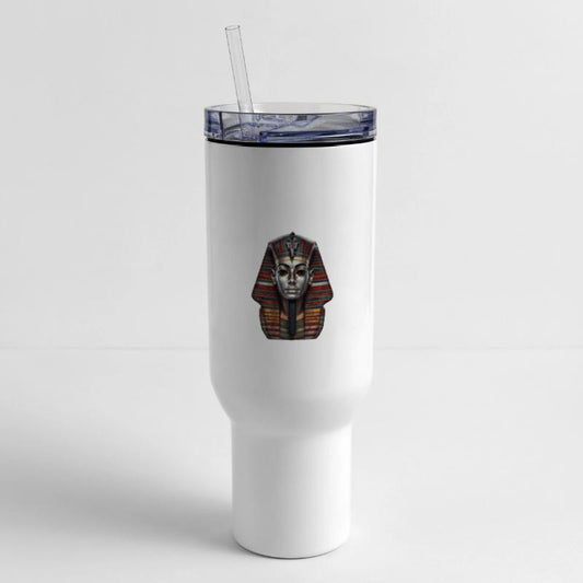 Ancient Egyptian Funerary Mask With Silver Face