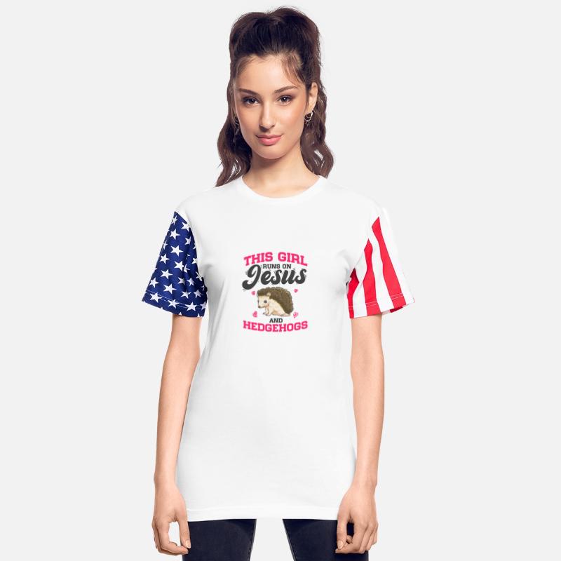 Animal Lover This Girl Runs On Jesus And Hedgehogs