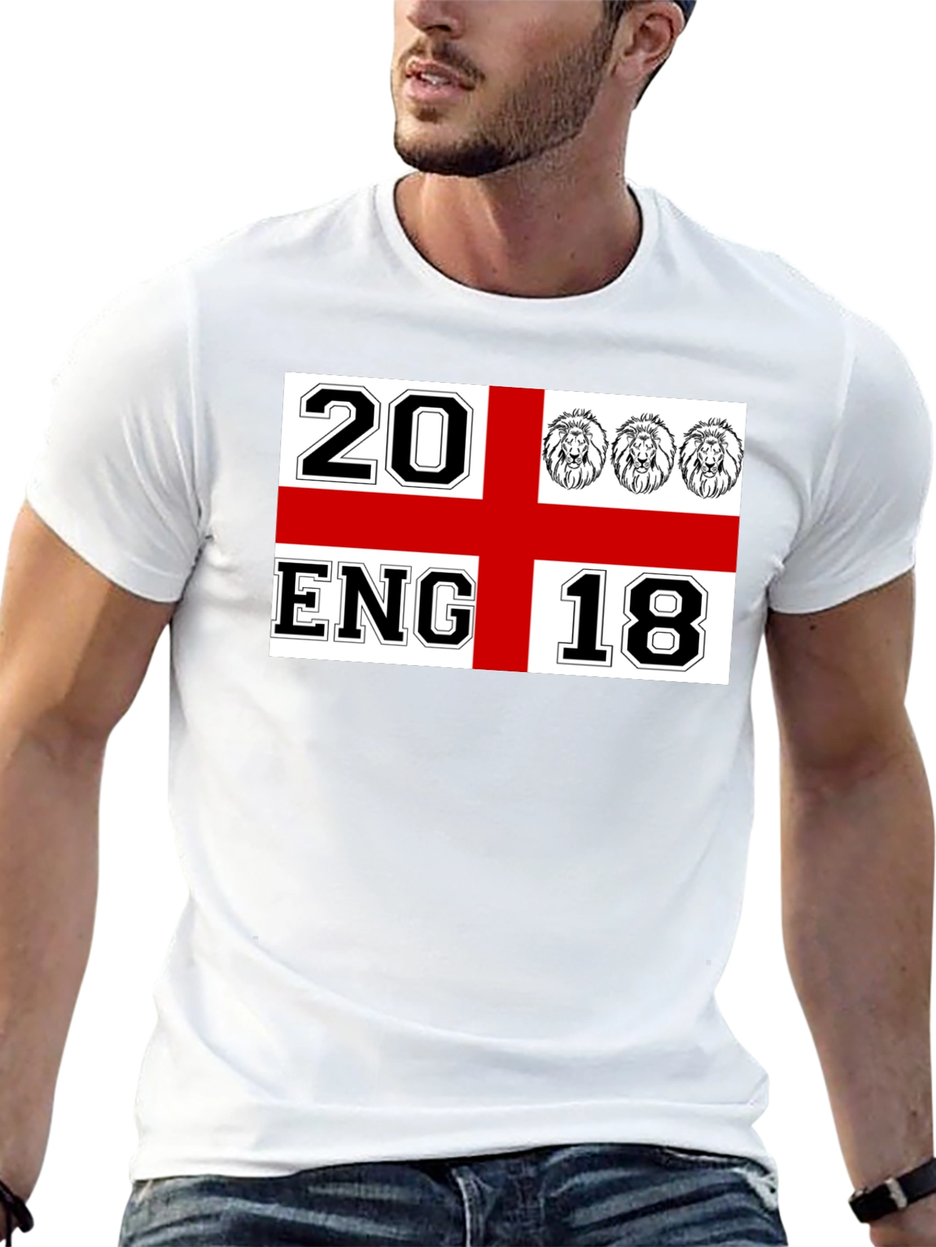 England Soccer T-Shirt - 20 ENG 18 Black Tee