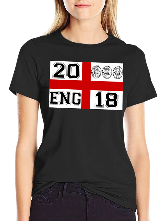 England Soccer T-Shirt - 20 ENG 18 Black Tee