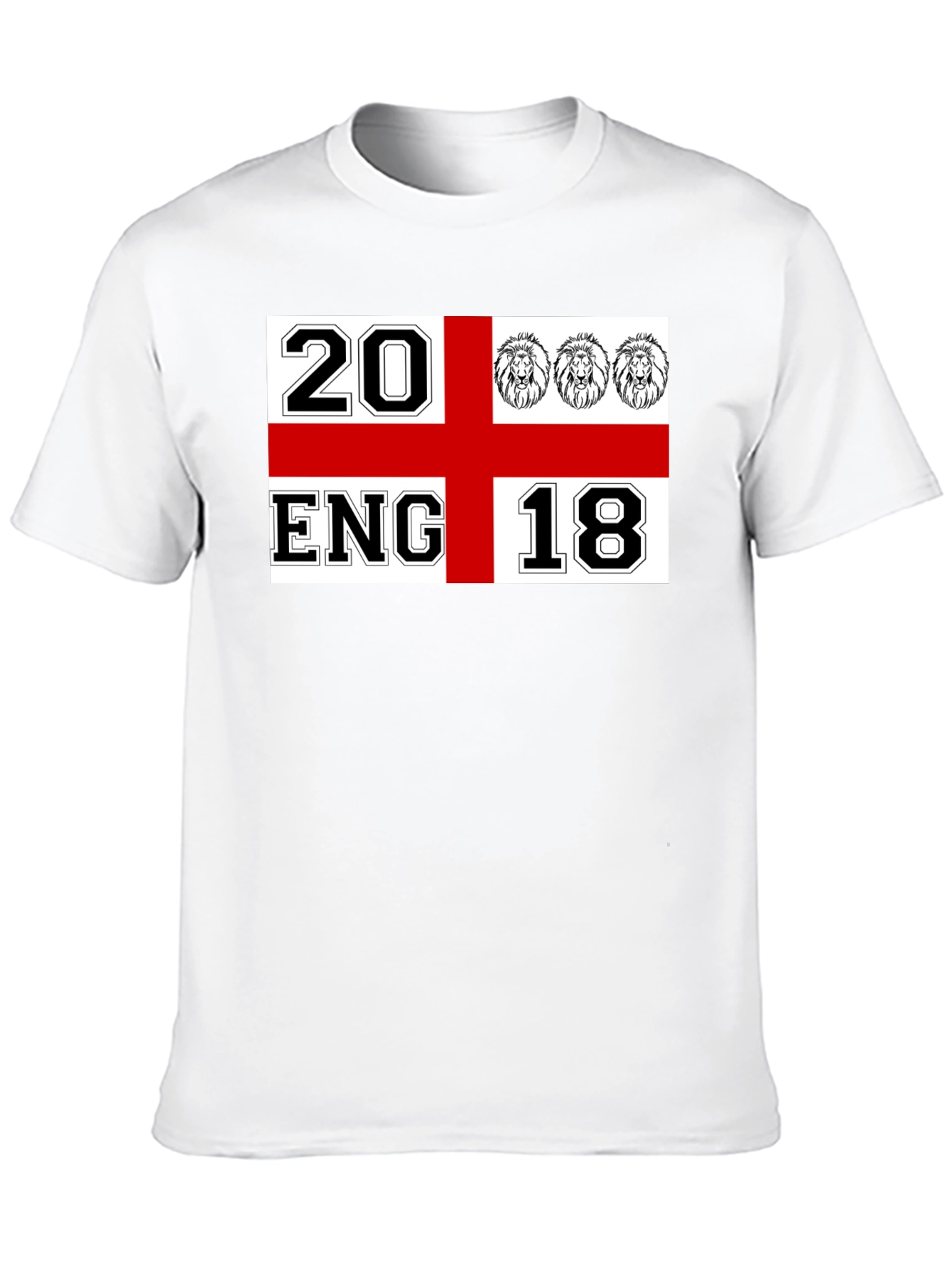 England Soccer T-Shirt - 20 ENG 18 Black Tee