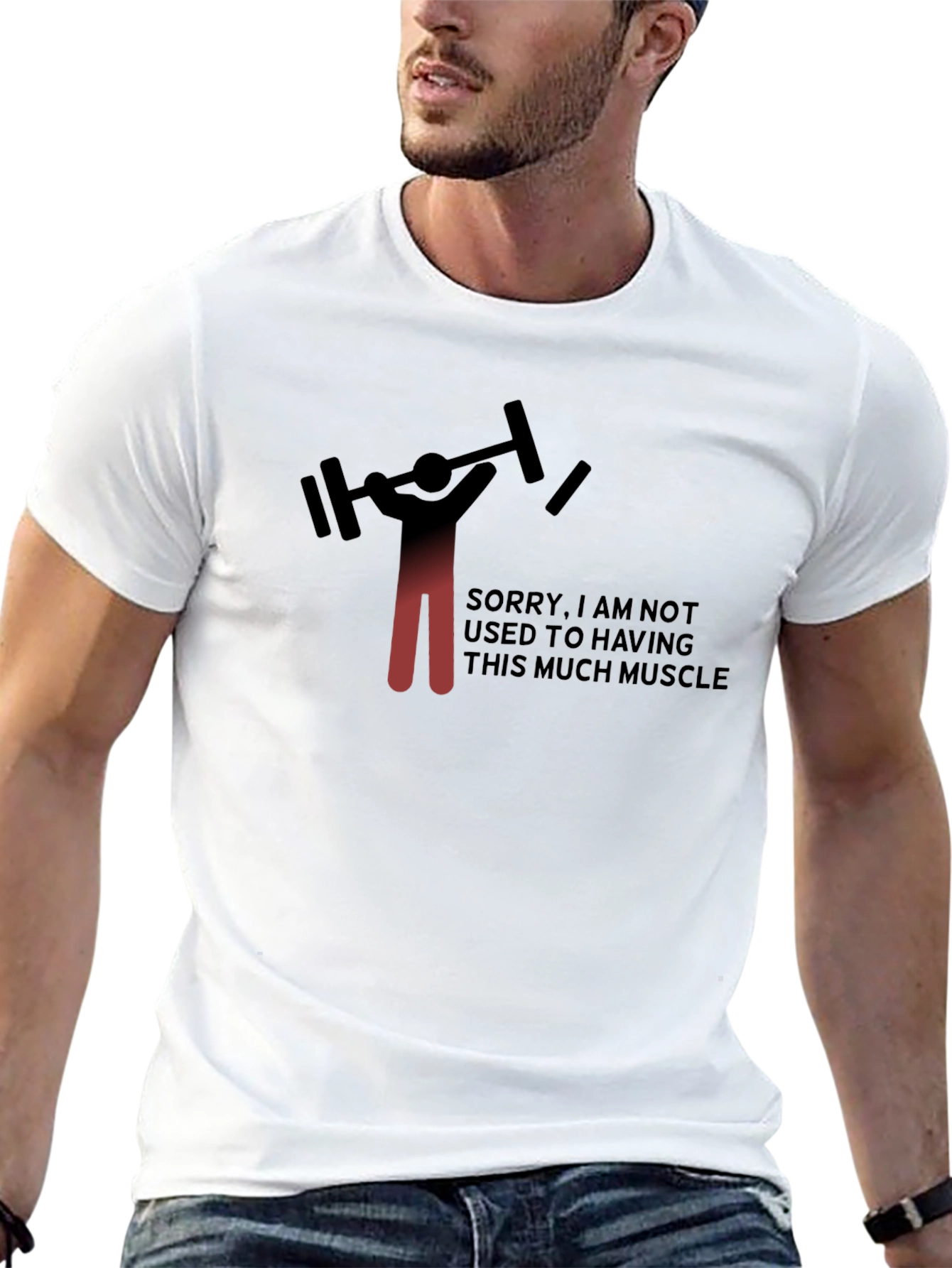 Funny Muscle T-Shirt - Gym Humor Tee