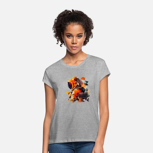 Astronaut in Space Aesthetic Art Wave Planet