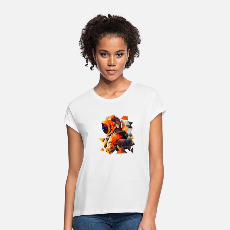 Astronaut in Space Aesthetic Art Wave Planet