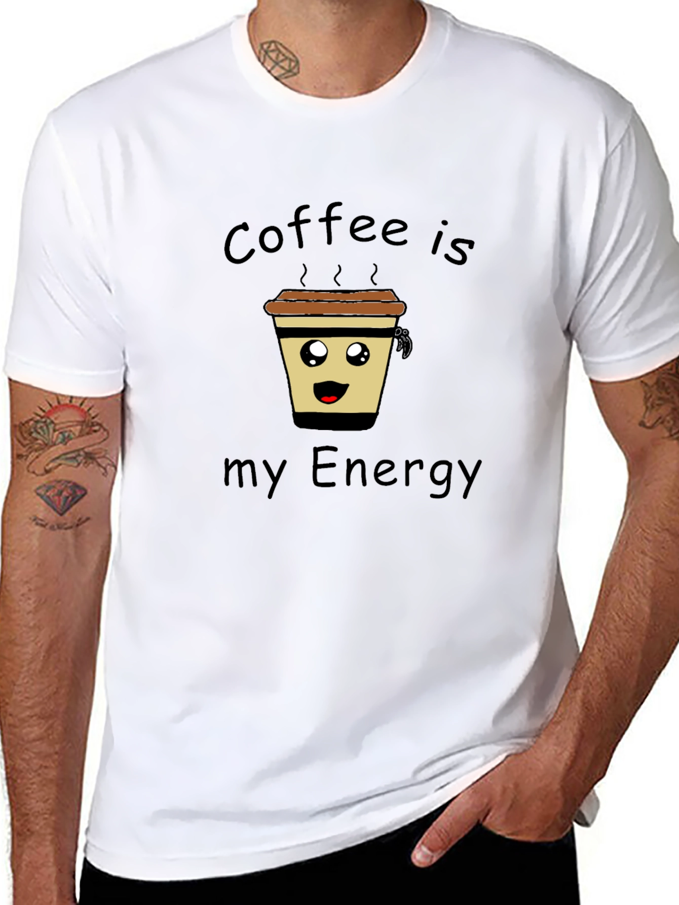 Coffee is My Energy Funny Graphic T-Shirt