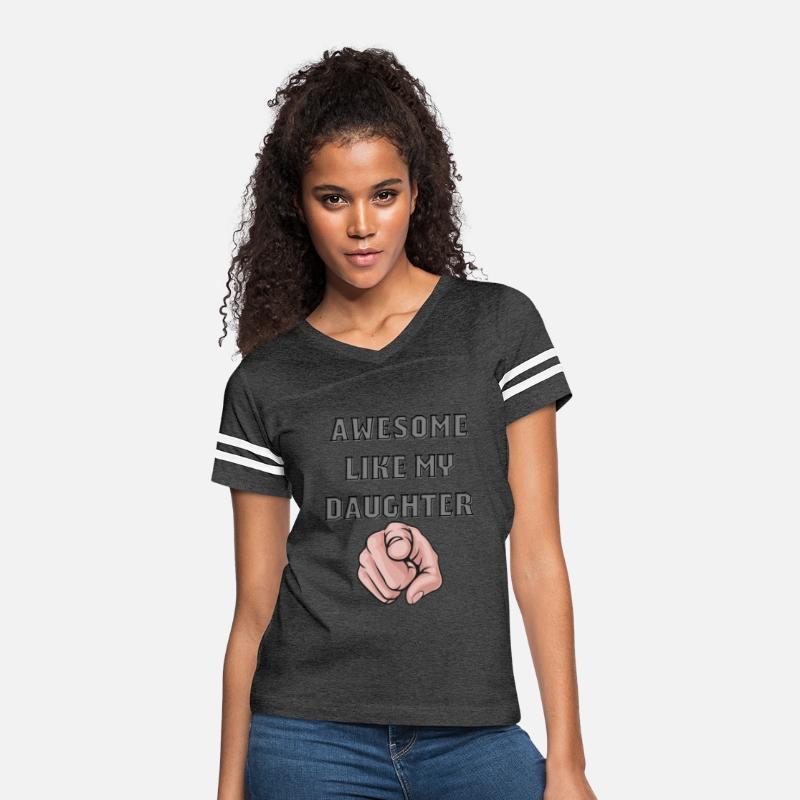 awesome like my daughter.crazy dog shirt unisex