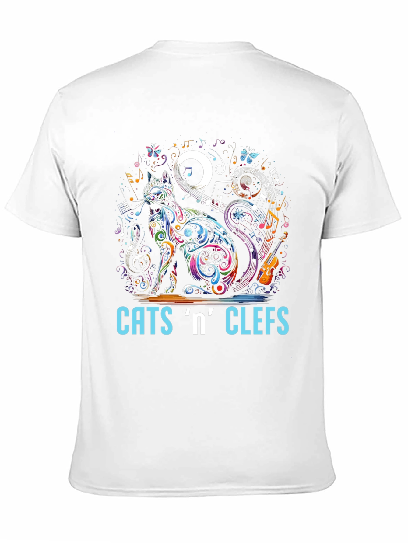 Cats n Clefs T-Shirt - Music Lover Tee