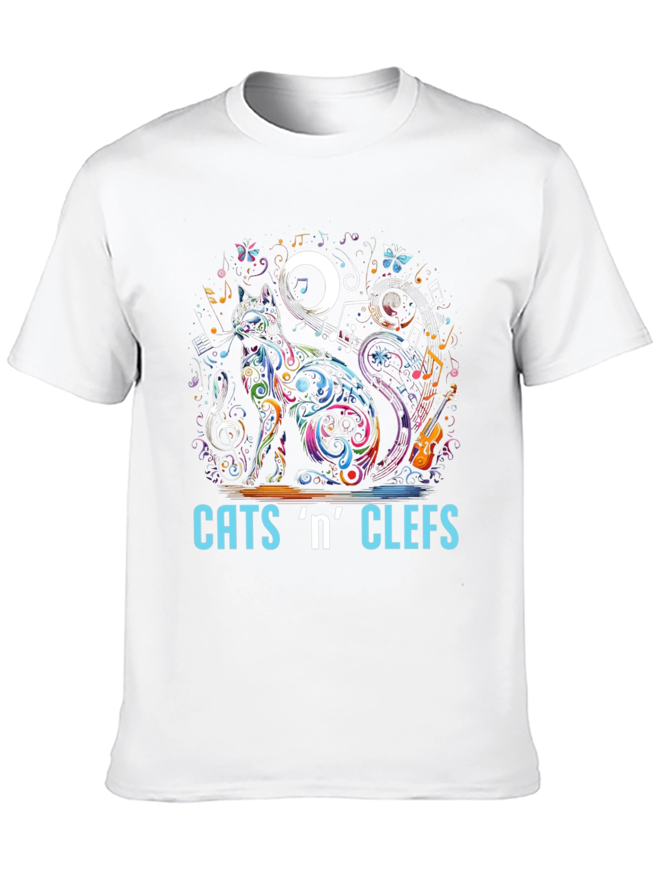Cats n Clefs T-Shirt - Music Lover Tee