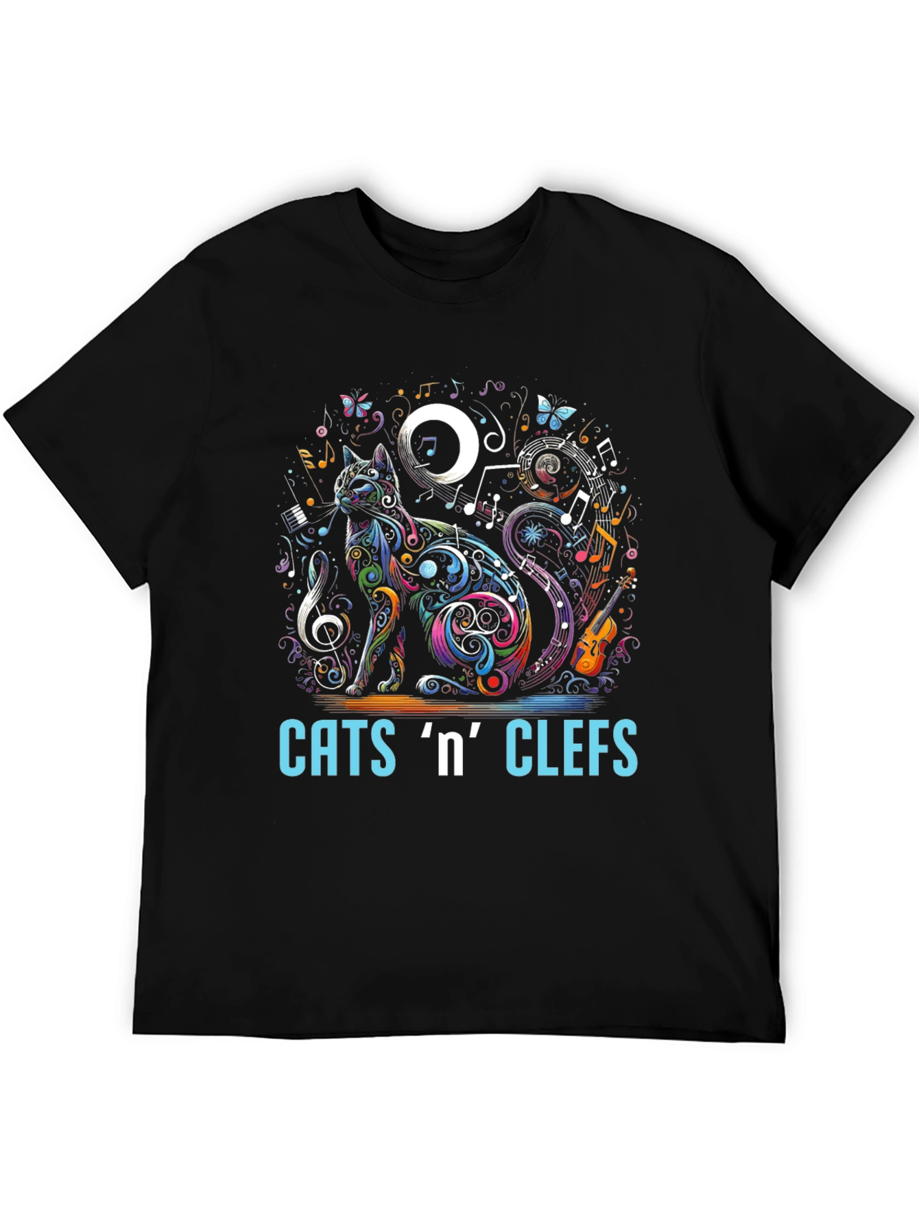 Cats n Clefs T-Shirt - Music Lover Tee