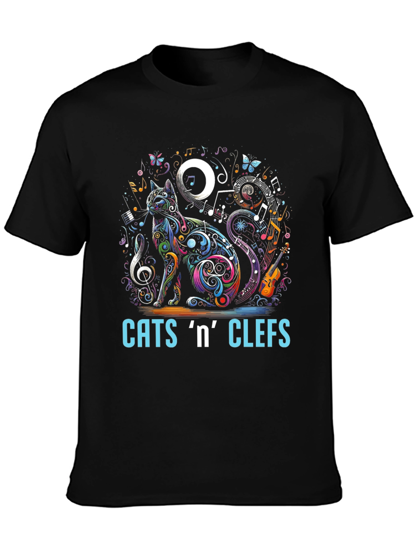 Cats n Clefs T-Shirt - Music Lover Tee