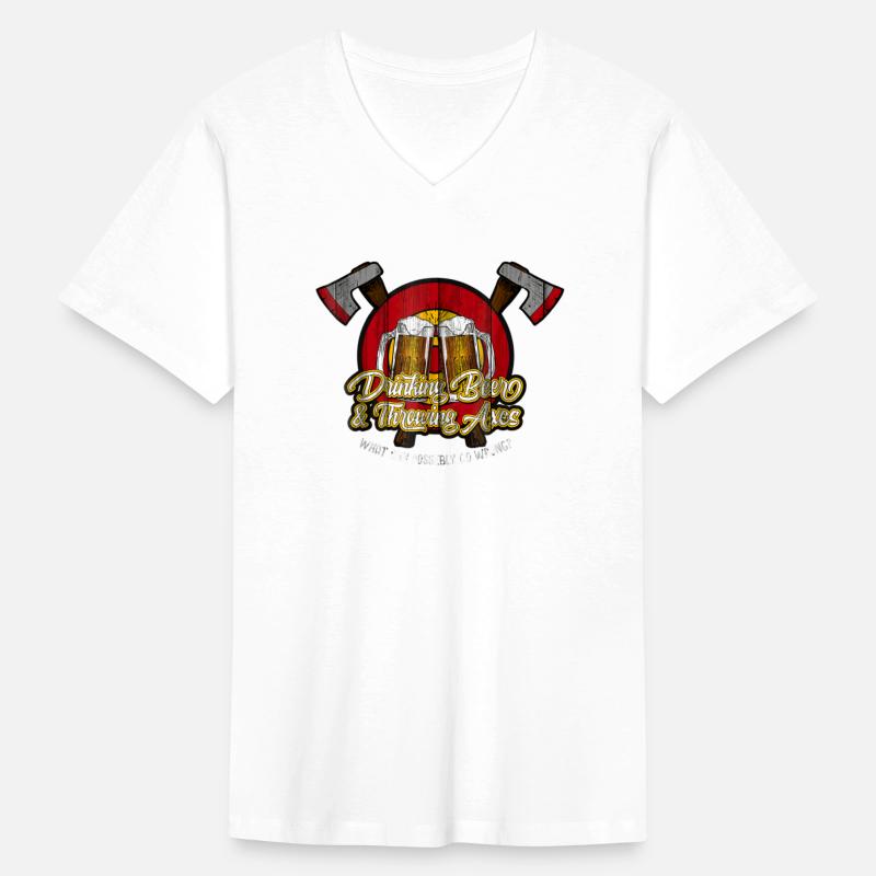 Axe Throwing Drinking Beer What Can Go Wrong