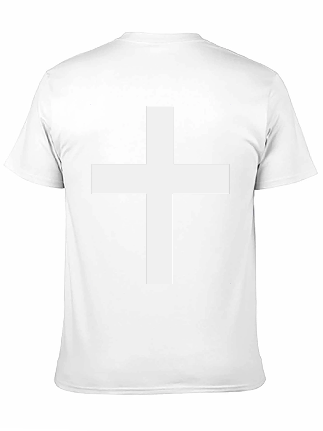Bold Cross Graphic Tee - Classic Black Cotton T-Shirt
