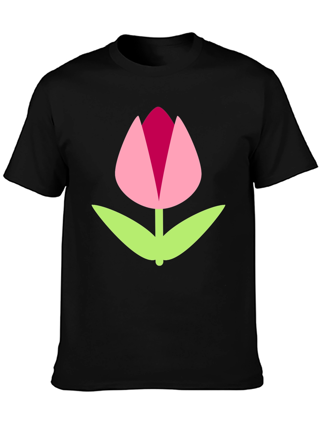 Black Tulip Graphic Tee | Modern Casual Style