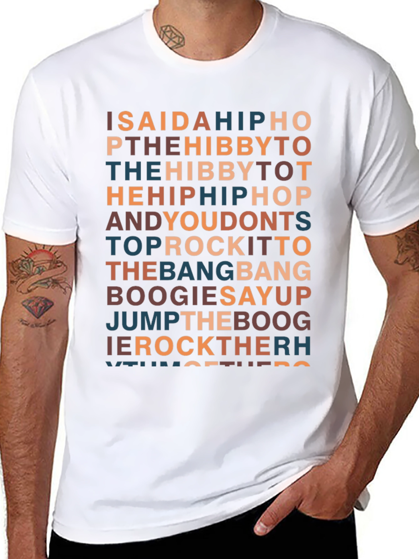 Retro Hip Hop Lyric T-Shirt