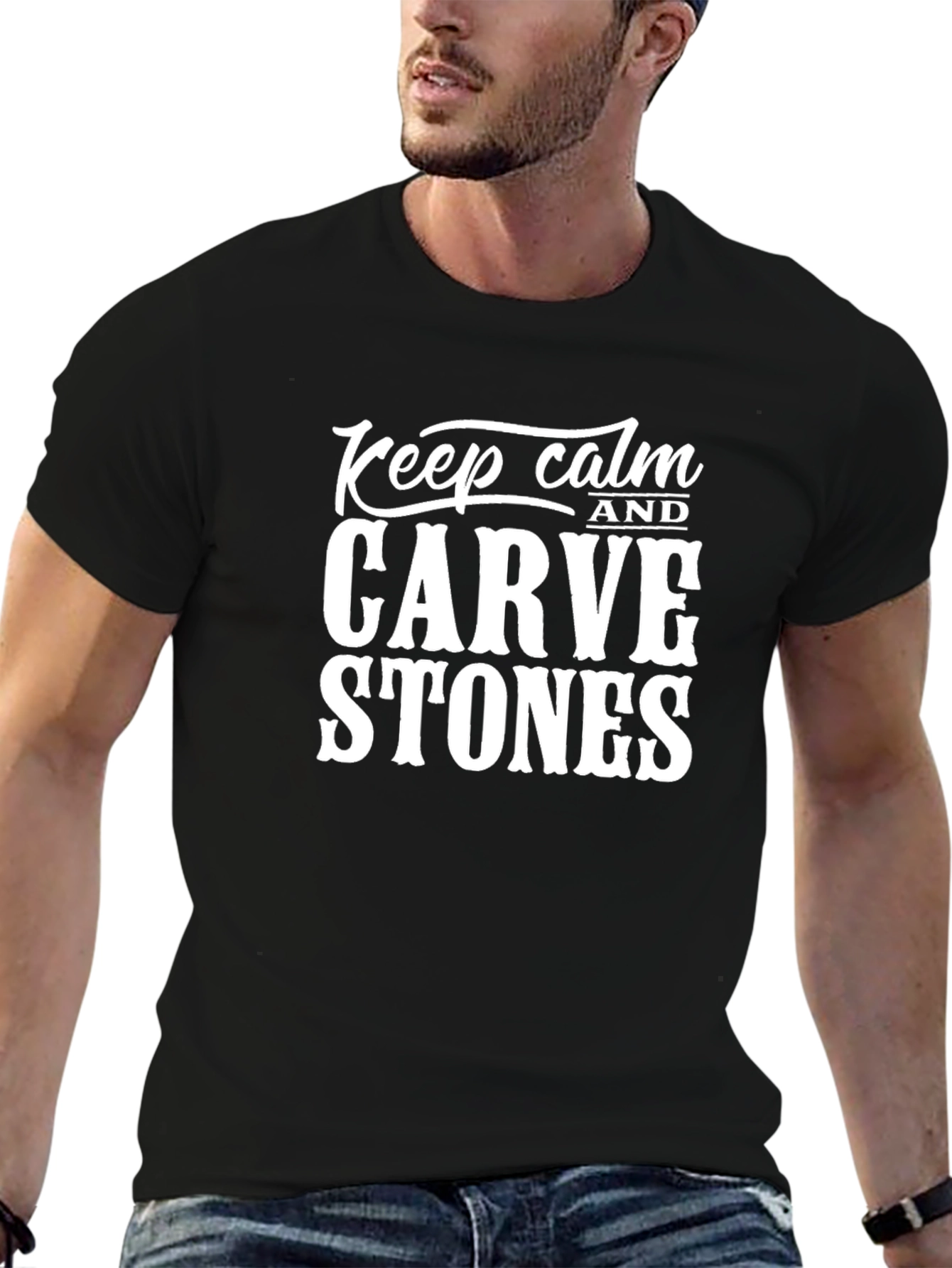 Keep Calm and Carve Stones T-Shirt