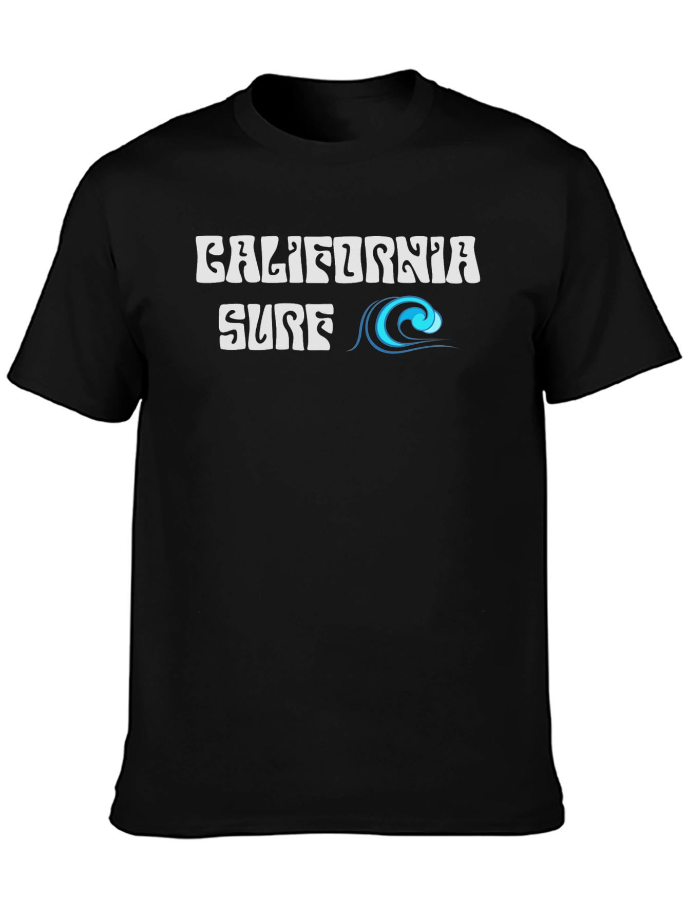 California Surf Tee - Black Graphic T-Shirt