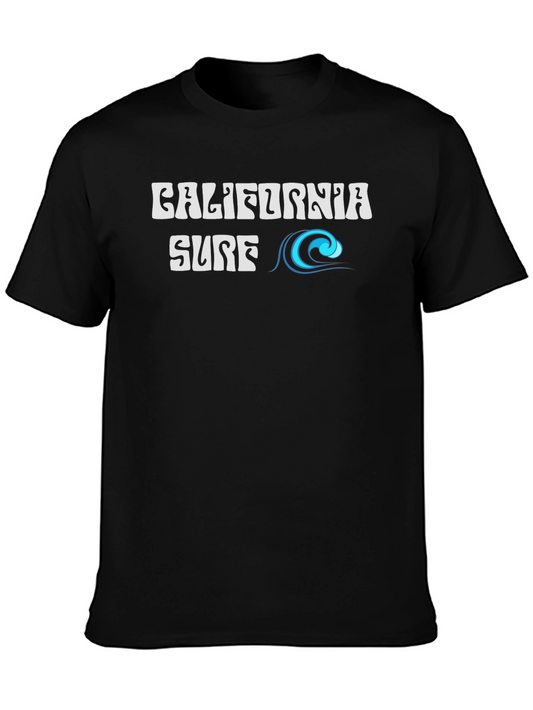 California Surf Tee - Black Graphic T-Shirt