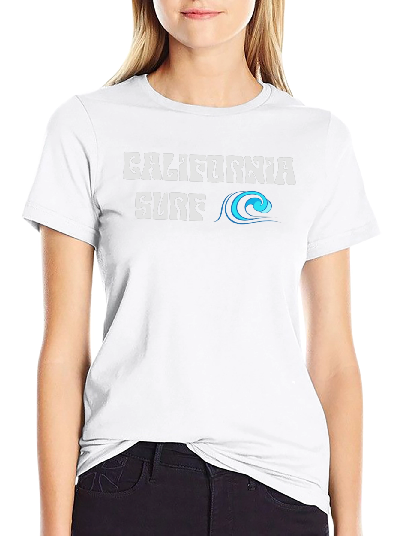 California Surf Tee - Black Graphic T-Shirt