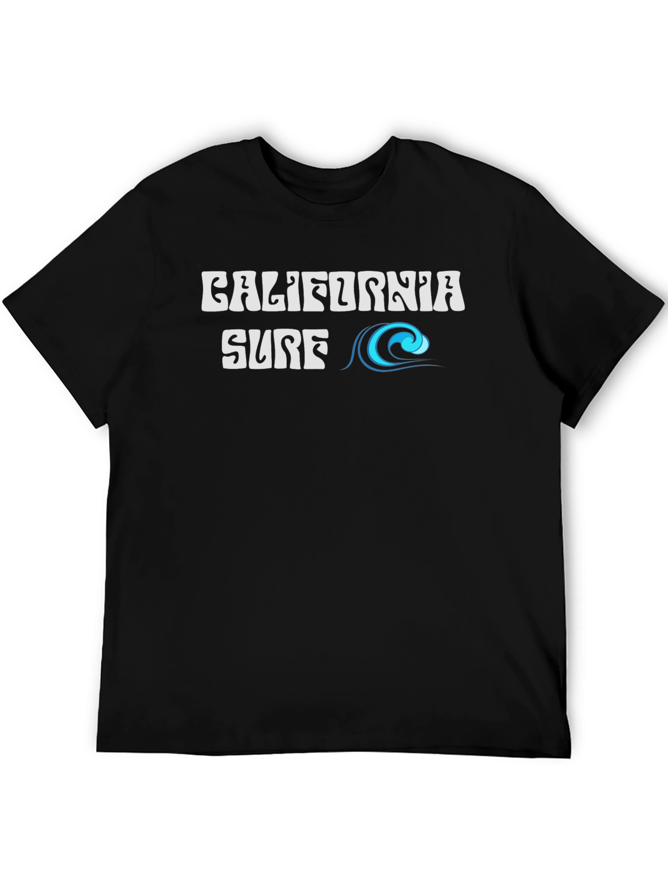 California Surf Tee - Black Graphic T-Shirt
