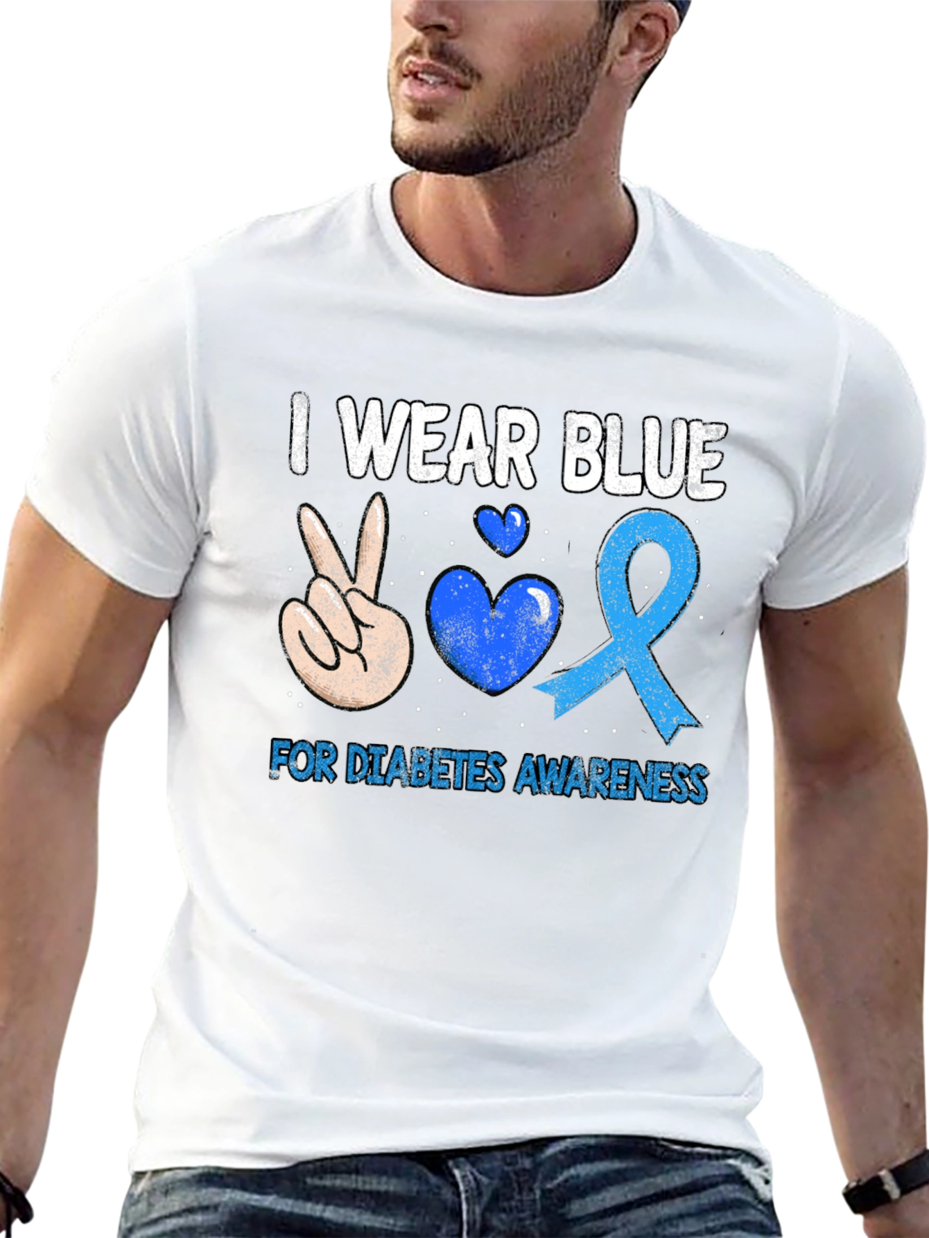 Diabetes Awareness Blue T-Shirt